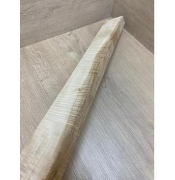 Клён Белый Явор, Волнистый заготовка грифа для Безголовой гитары Радиал А Волна ААА 26х75-70х623 мм-3