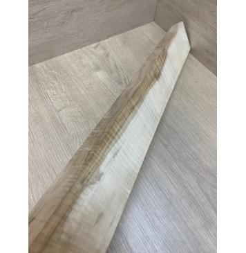 Клён Белый Явор, Волнистый заготовка грифа для Безголовой гитары Радиал А Волна ААА 26х75-70х623 мм-4