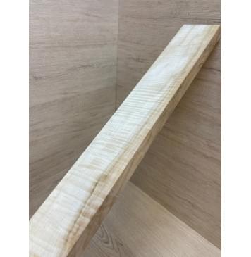 Клён Белый Явор, Волнистый заготовка грифа для Безголовой гитары Радиал А Волна ААА 26х75-70х623 мм-9