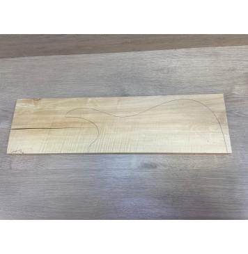 Клён Американский Волнистый заготовка на топ Радиал АА Волна АА 22.5х167х610 мм (1 шт под распил) Уценка-трещина-2
