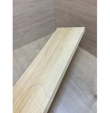 Клён Американский Волнистый заготовка на топ Радиал АА Волна АА 22.5х167х610 мм (1 шт под распил) Уценка-трещина-3