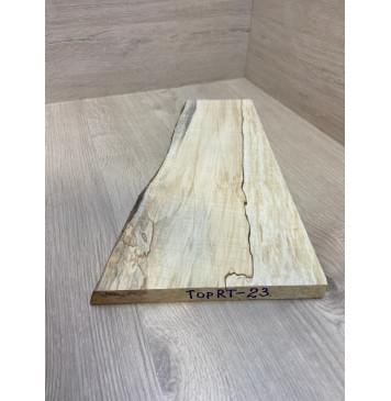 Клён Американский Волнистый заготовка на топ для Тревел гитары Смешанный АА Волна А 22х210-125х410 мм (1 шт под распил)-2