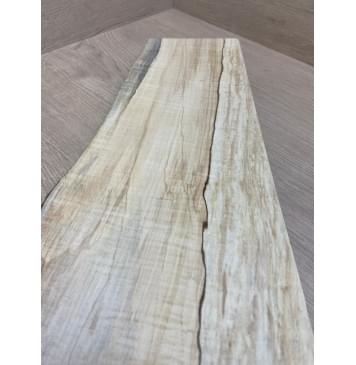 Клён Американский Волнистый заготовка на топ для Тревел гитары Смешанный АА Волна А 22х210-125х410 мм (1 шт под распил)-7