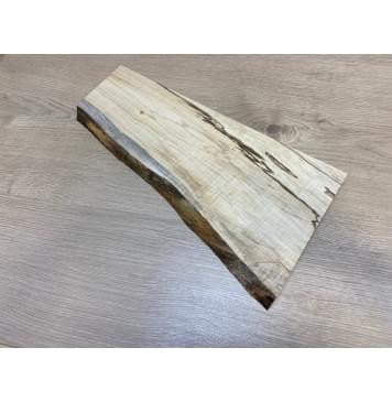 Клён Американский Волнистый заготовка на топ для Тревел гитары Смешанный АА Волна А 22х190-110х410 мм (1 шт под распил)-0