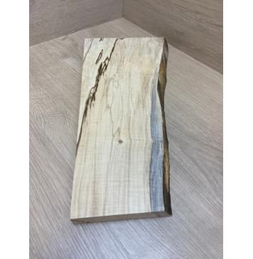 Клён Американский Волнистый заготовка на топ для Тревел гитары Смешанный АА Волна А 22х190-110х410 мм (1 шт под распил)-7