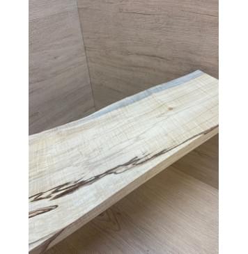 Клён Американский Волнистый заготовка на топ для Тревел гитары Смешанный АА Волна А 22х190-110х410 мм (1 шт под распил)-8