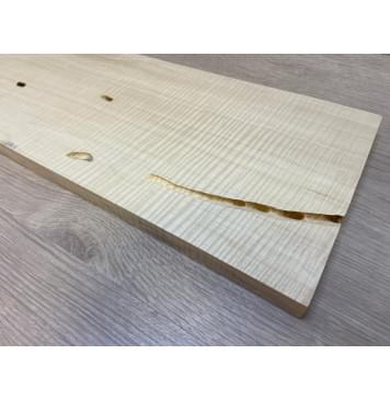 Клён Американский Spalted Волнистый заготовка на топ под заливку Радиал АА Волна ААА 20х190-173х535 мм (1 шт под распил) АКЦИЯ-3