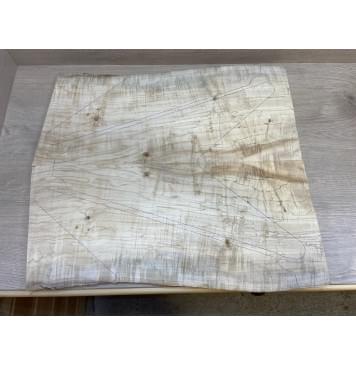 Клён Американский Волнистый заготовка на топ Смешанный А Волна АА 20х257-247х595-615 мм - 2 шт. (книжкой)-0