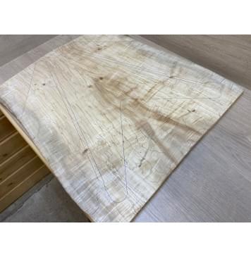 Клён Американский Волнистый заготовка на топ Смешанный А Волна АА 20х257-247х595-615 мм - 2 шт. (книжкой)-5