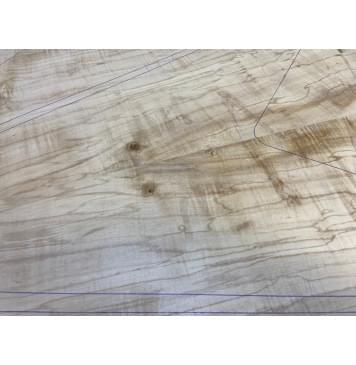 Клён Американский Волнистый заготовка на топ Смешанный А Волна АА 20х257-247х595-615 мм - 2 шт. (книжкой)-6