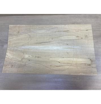 Клён Американский Волнистый заготовка на топ Смешанный ААА Волна ААА 7.7х173х590 мм - 2 шт. (книжкой)-0