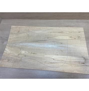 Клён Американский Волнистый заготовка на топ Смешанный ААА Волна ААА 7.7х173х590 мм - 2 шт. (книжкой)-2