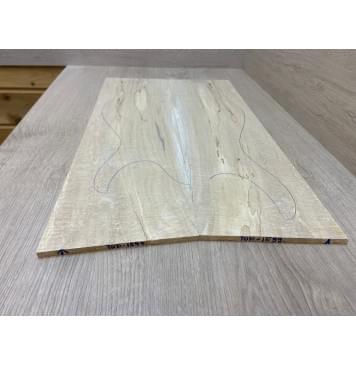 Клён Американский Волнистый заготовка на топ Смешанный ААА Волна ААА 7.7х173х590 мм - 2 шт. (книжкой)-4