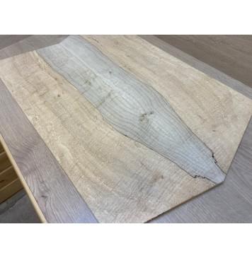 Клён Американский Spalted Волнистый заготовка на топ Смешанный АА Волна АА 9х223х640 мм (2 шт книжкой) Клён Американский Spalted Волнистый заготовка на топ Смешанный АА Волна АА 9х223х640 мм (2 шт книжкой)-2