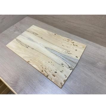Клён Американский Spalted Волнистый заготовка на топ под заливку Смешанный А Волна АА 12.5х176-156х515 мм (2 шт книжкой) АКЦИЯ-2