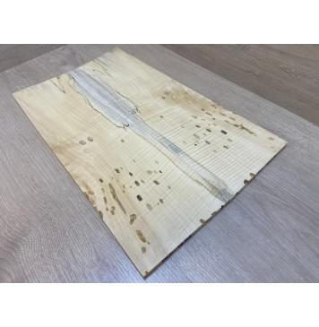 Клён Американский Spalted Волнистый заготовка на топ под заливку Смешанный А Волна АА 9.5х168-148х500 мм (2 шт книжкой)-2