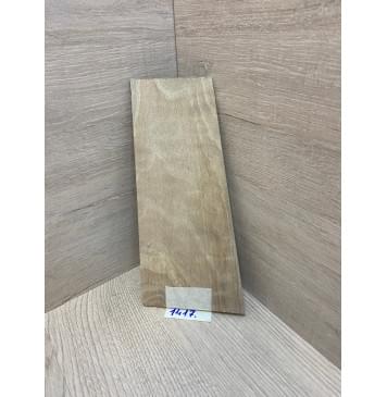 Орех Грецкий Волнистый Заболонь заготовка накладки на головку грифа Тангент АА 3х105-75х224 мм-3