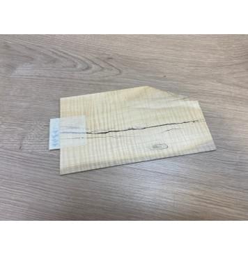 Клён Американский Spalted Волнистый заготовка накладки на головку грифа Радиал АА Волна ААА 2.7х118х205 мм-3