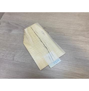 Клён Американский Spalted Волнистый заготовка накладки на головку грифа Радиал АА Волна ААА 2.7х118х205 мм-4