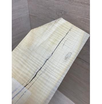 Клён Американский Spalted Волнистый заготовка накладки на головку грифа Радиал АА Волна ААА 2.7х118х205 мм-5