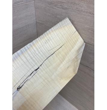 Клён Американский Spalted Волнистый заготовка накладки на головку грифа Радиал АА Волна ААА 2.7х118х205 мм-6