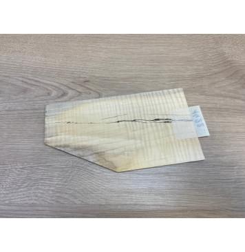 Клён Американский Spalted Волнистый заготовка накладки на головку грифа Радиал АА Волна ААА 2.7х114х205 мм-3