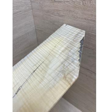 Клён Американский Spalted Волнистый заготовка накладки на головку грифа Радиал АА Волна ААА 2.7х114х205 мм-6