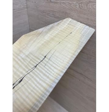 Клён Американский Spalted Волнистый заготовка накладки на головку грифа Радиал АА Волна ААА 2.7х114х205 мм-2