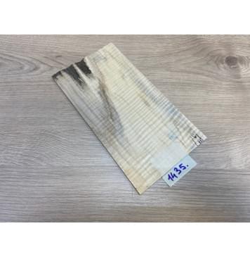 Клён Американский Волнистый заготовка накладки на головку грифа Радиал АА Волна ААА 3х117х215 мм-0