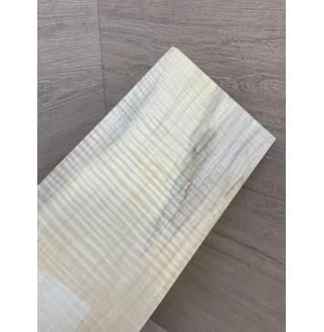 Клён Американский Волнистый заготовка накладки на головку грифа Радиал АА Волна ААА 3х117х215 мм-5