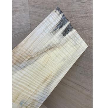 Клён Американский Волнистый заготовка накладки на головку грифа Радиал АА Волна ААА 3х117х215 мм-6