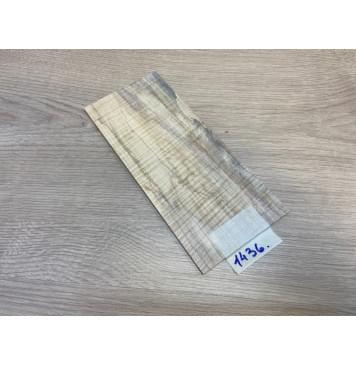 Клён Американский Волнистый заготовка накладки на головку грифа Радиал АА Волна ААА 4х93х210 мм-0