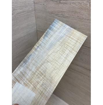 Клён Американский Волнистый заготовка накладки на головку грифа Радиал АА Волна ААА 4х93х210 мм-6