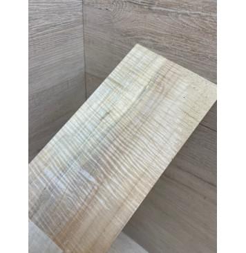 Клён Американский Волнистый заготовка накладки на головку грифа Радиал АА Волна ААА 4х97х205 мм-5