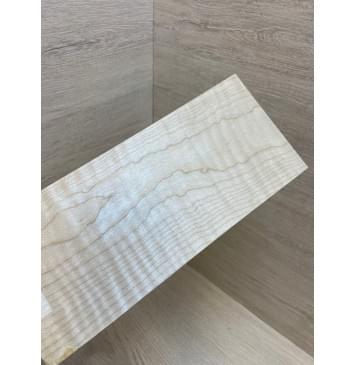 Клён Белый Явор, Волнистый заготовка накладки на головку грифа Тангент ААА Волна А 6.7х114х260 мм-3