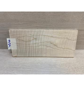 Клён Белый Явор, Волнистый заготовка накладки на головку грифа Тангент ААА Волна А 6.7х114х260 мм-4