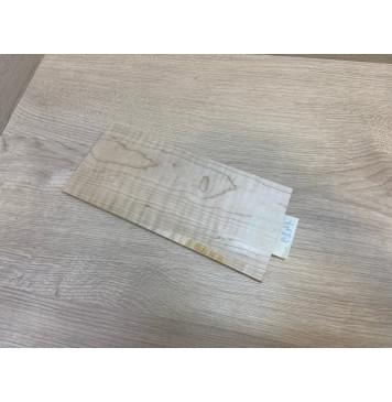 Клён Белый Явор, Волнистый заготовка накладки на головку грифа Тангент ААА Волна А 7.5х112х248 мм-3