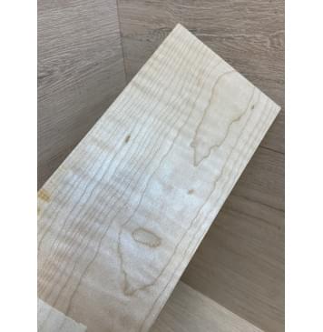 Клён Белый Явор, Волнистый заготовка накладки на головку грифа Тангент ААА Волна А 7.5х112х248 мм-2