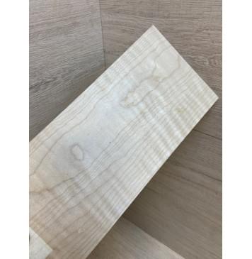 Клён Белый Явор, Волнистый заготовка накладки на головку грифа Тангент ААА Волна А 7.5х112х248 мм-1