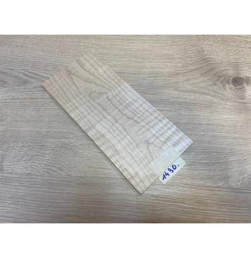 Клён Белый Явор, Волнистый заготовка накладки на головку грифа Тангент ААА Волна А 6х112х248 мм-0