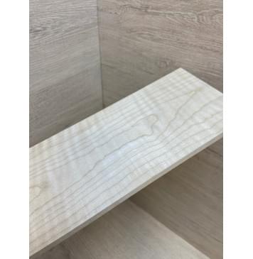 Клён Белый Явор, Волнистый заготовка накладки на головку грифа Тангент ААА Волна А 6х112х248 мм-3