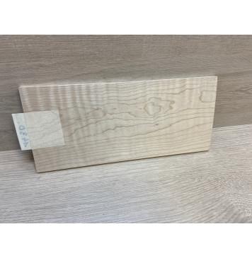 Клён Белый Явор, Волнистый заготовка накладки на головку грифа Тангент ААА Волна А 6х112х248 мм-1