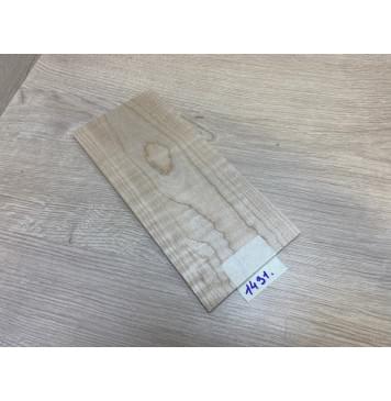 Клён Белый Явор, Волнистый заготовка накладки на головку грифа Тангент ААА Волна А 6.7х112х250 мм-0