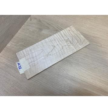 Клён Белый Явор, Волнистый заготовка накладки на головку грифа Тангент ААА Волна А 6.7х113х260 мм-6