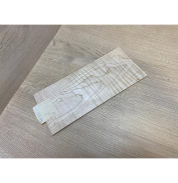 Клён Белый Явор, Волнистый заготовка накладки на головку грифа Тангент ААА Волна А 6.7х113х260 мм-7