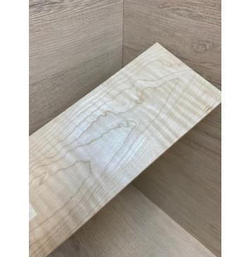 Клён Белый Явор, Волнистый заготовка накладки на головку грифа Тангент ААА Волна А 6.7х113х260 мм-4