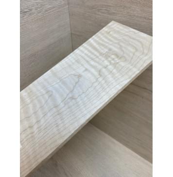 Клён Белый Явор, Волнистый заготовка накладки на головку грифа Тангент ААА Волна А 6.7х113х260 мм-3