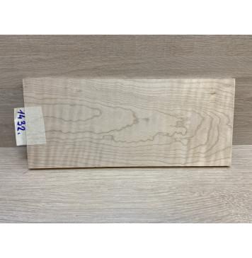 Клён Белый Явор, Волнистый заготовка накладки на головку грифа Тангент ААА Волна А 6.7х113х260 мм-2