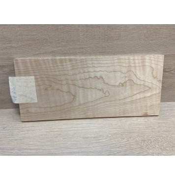 Клён Белый Явор, Волнистый заготовка накладки на головку грифа Тангент ААА Волна А 6.7х113х260 мм-1