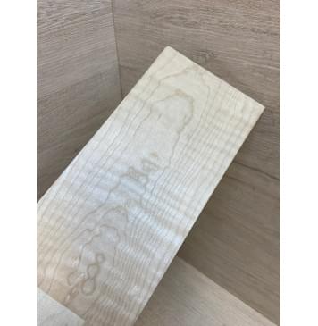 Клён Белый Явор, Волнистый заготовка накладки на головку грифа Тангент ААА Волна А 6.7х113х260 мм-4